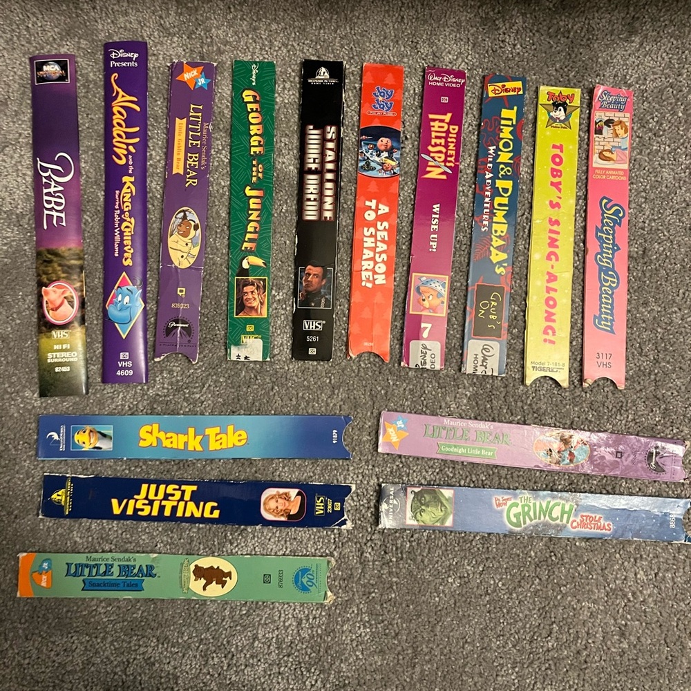 VHS Unlaminated Bookmarks 3